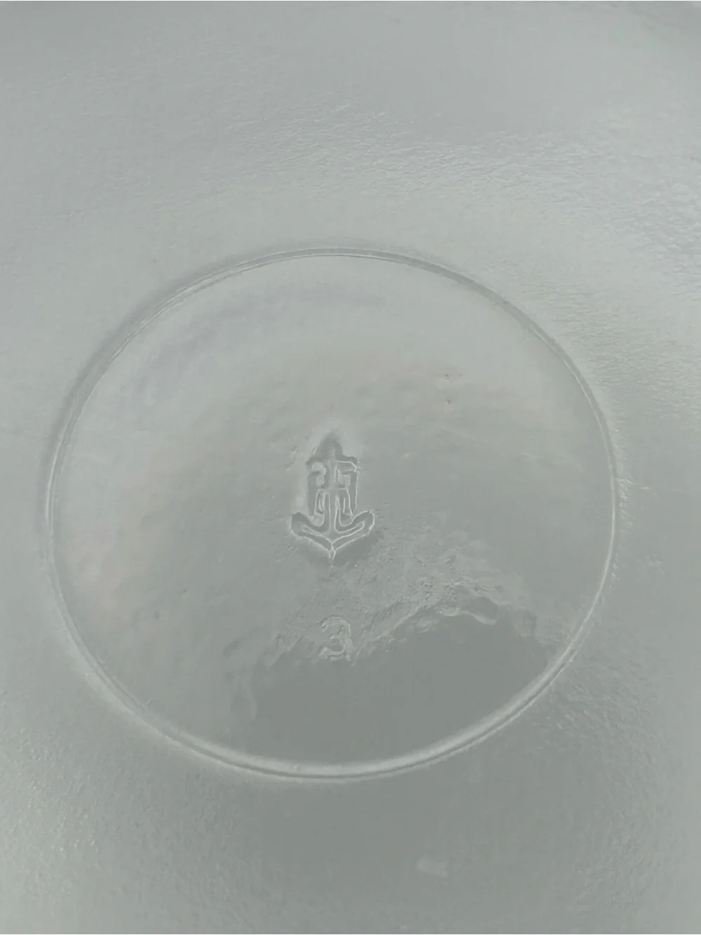 Anchor Hocking White Grape-Relief Serving Bowl